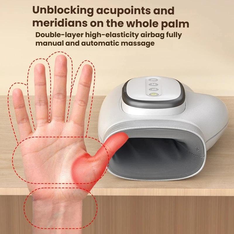 Smart Hand Massager with Heat Compression & Air Pressure Therapy