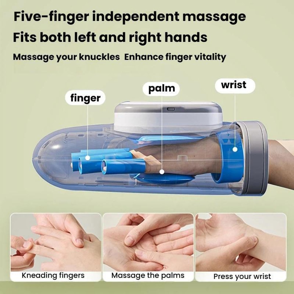 Smart Hand Massager with Heat Compression & Air Pressure Therapy
