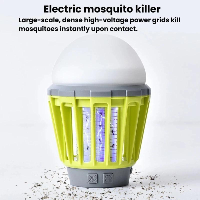 Rechargeable Mosquito Camping Lantern Waterproof USB Hanging Bug Zapper Light 1