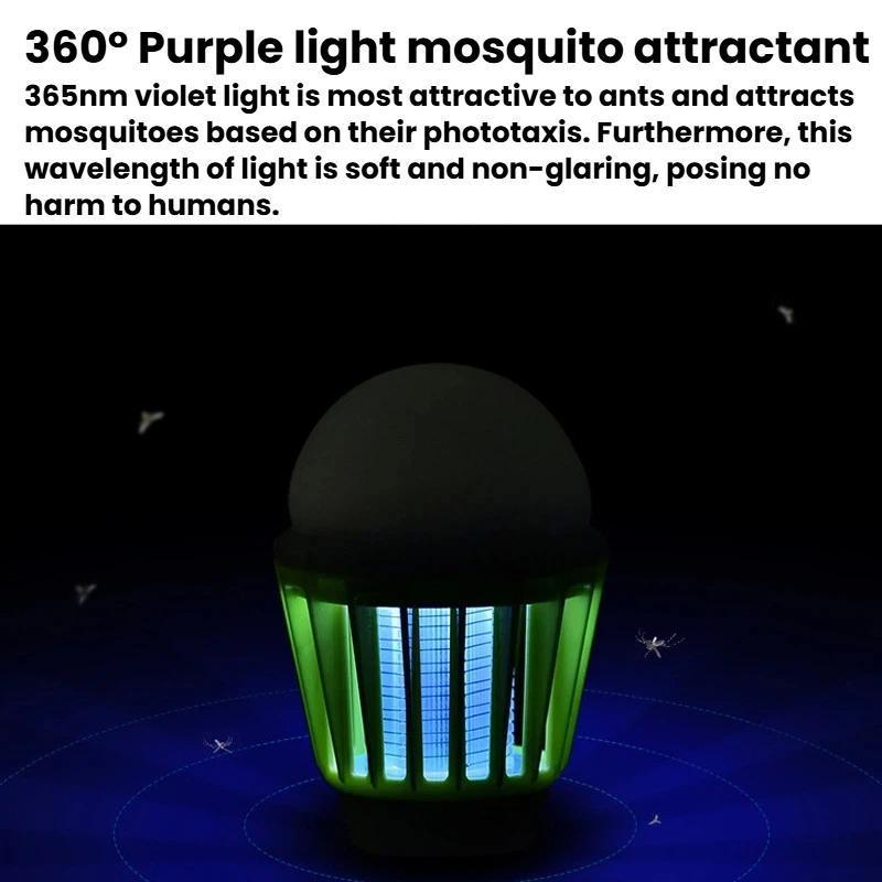 Rechargeable Mosquito Camping Lantern Waterproof USB Hanging Bug Zapper Light 2