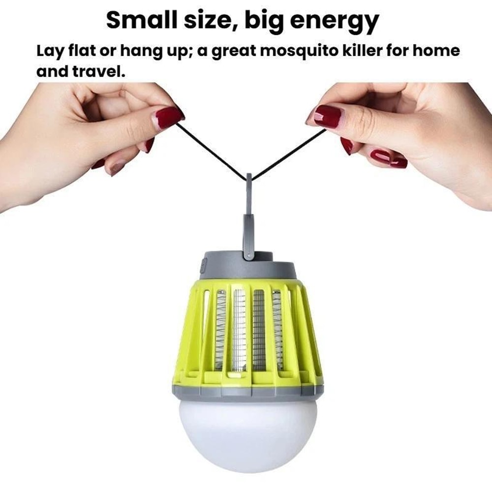 Rechargeable Mosquito Camping Lantern Waterproof USB Hanging Bug Zapper Light 7