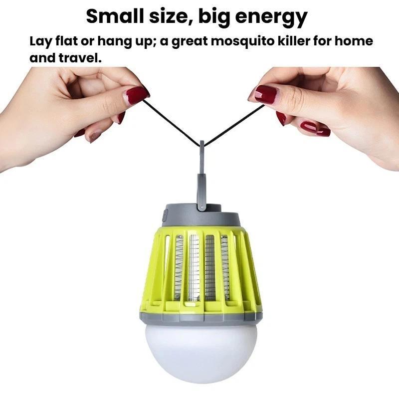 Rechargeable Mosquito Camping Lantern Waterproof USB Hanging Bug Zapper Light 7