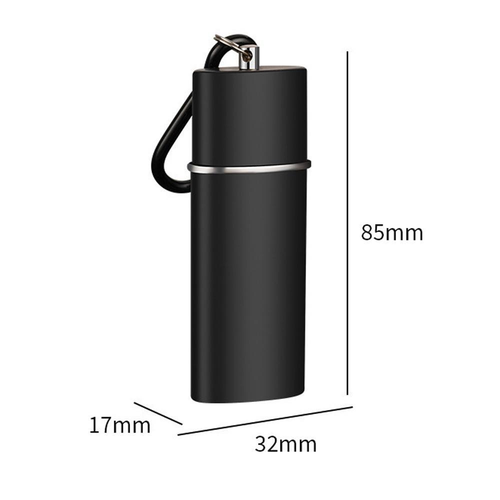 Portable Pocket Ashtray with Slide Drawer Leak-Proof Mini Metal Travel Ashtray