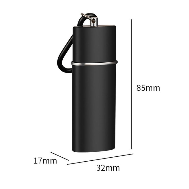 Portable Pocket Ashtray with Slide Drawer Leak-Proof Mini Metal Travel Ashtray