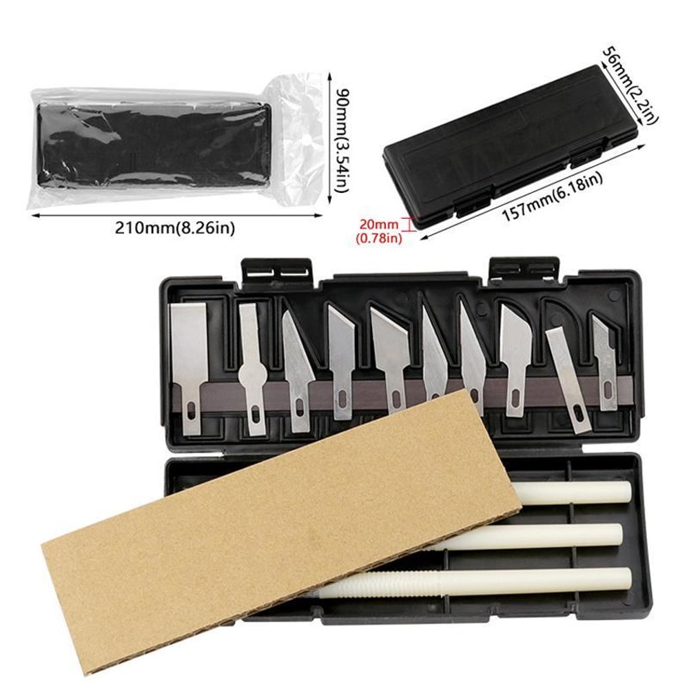 Precision Craft Cutting Knife Set For Paper Cutting Tools And Rubber Stamp Carving 10