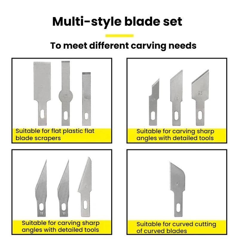 Precision Craft Cutting Knife Set For Paper Cutting Tools And Rubber Stamp Carving 4