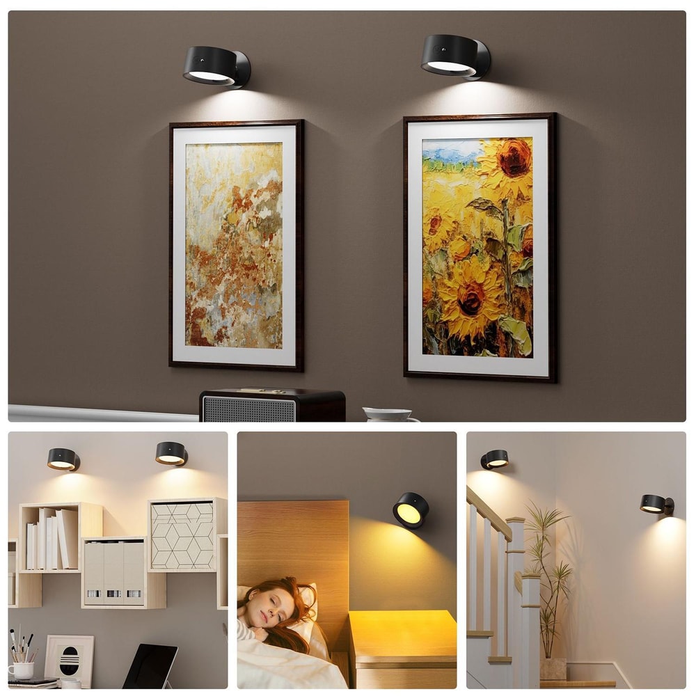 RGB Wall Sconce Smart Touch Control LED Lamp for Bedroom and Living Room