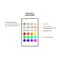 RGB Wall Sconce Smart Touch Control LED Lamp for Bedroom and Living Room