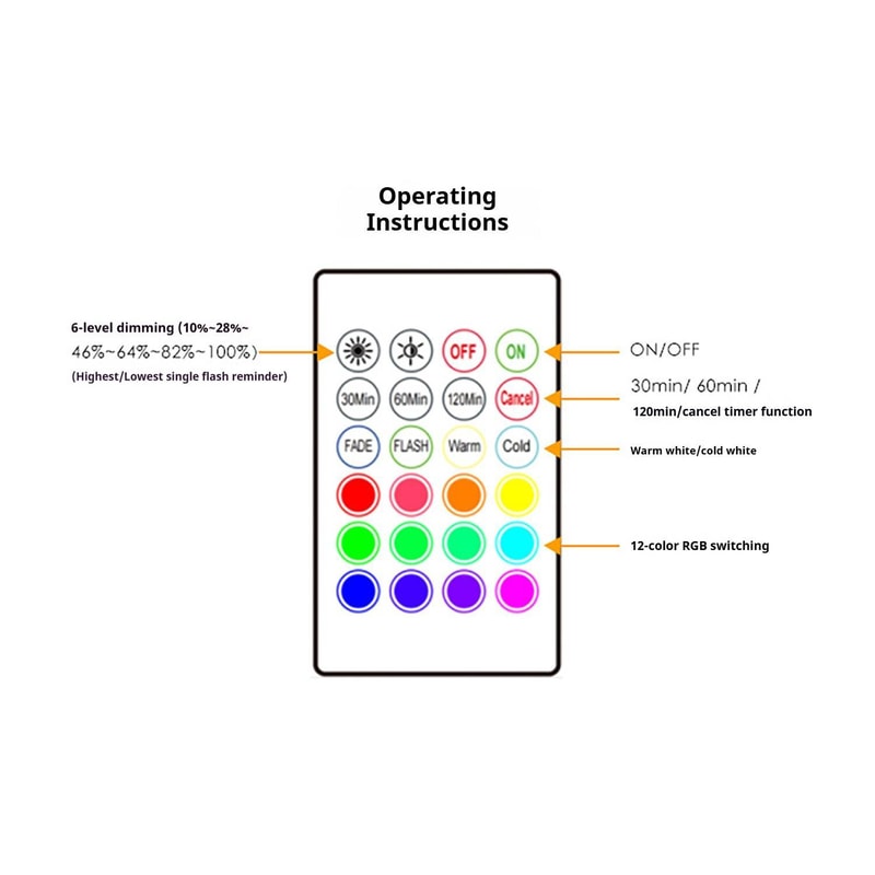 RGB Wall Sconce Smart Touch Control LED Lamp for Bedroom and Living Room