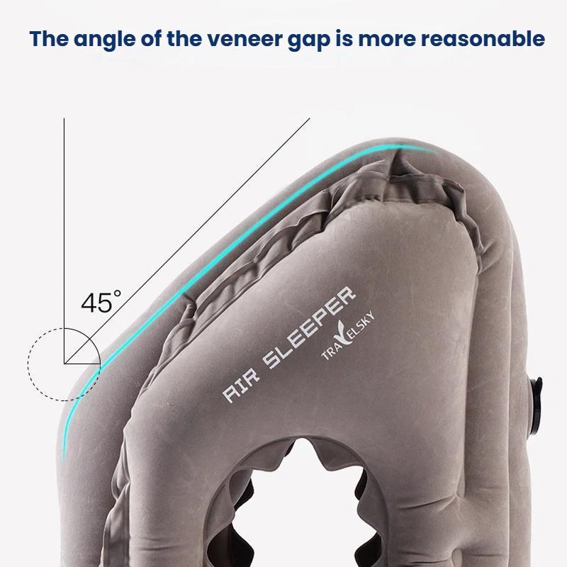 Inflatable Travel Pillow For Airplanes Office Naps Neck Support 6