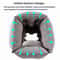 Inflatable Travel Pillow For Airplanes Office Naps Neck Support 7