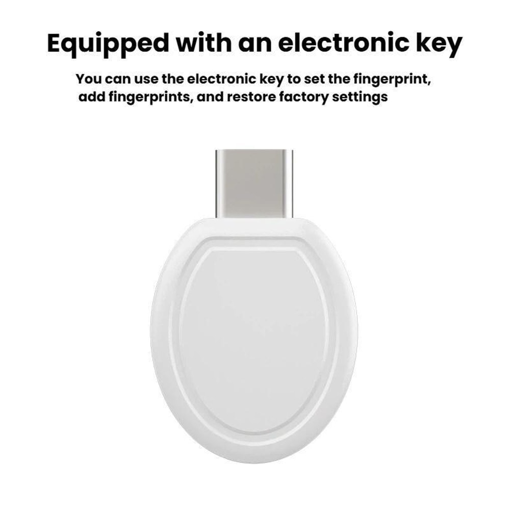 Smart Fingerprint Padlock USBC Rechargeable Travel Gym Locker Security Lock 4