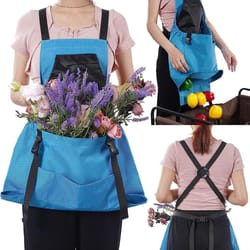 waterproof gardening harvest apron with quick release pocket for fruit picking and yard work