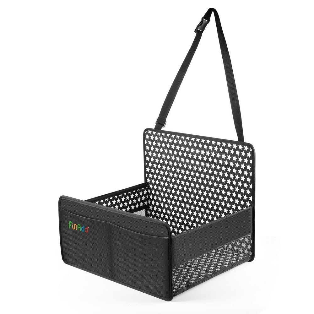 Waterproof Dog Car Seat Foldable Pet Travel Basket with Safety Leash