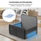 Waterproof Dog Car Seat Foldable Pet Travel Basket with Safety Leash