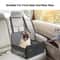 Waterproof Dog Car Seat Foldable Pet Travel Basket with Safety Leash