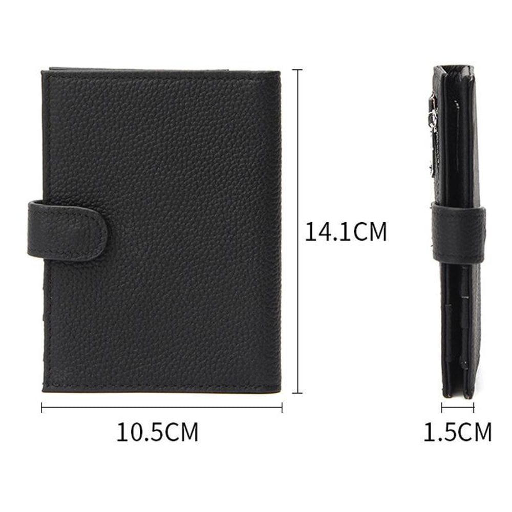 RFID Passport Holder Leather Travel Wallet With Card Slots And Zipper Pocket 4