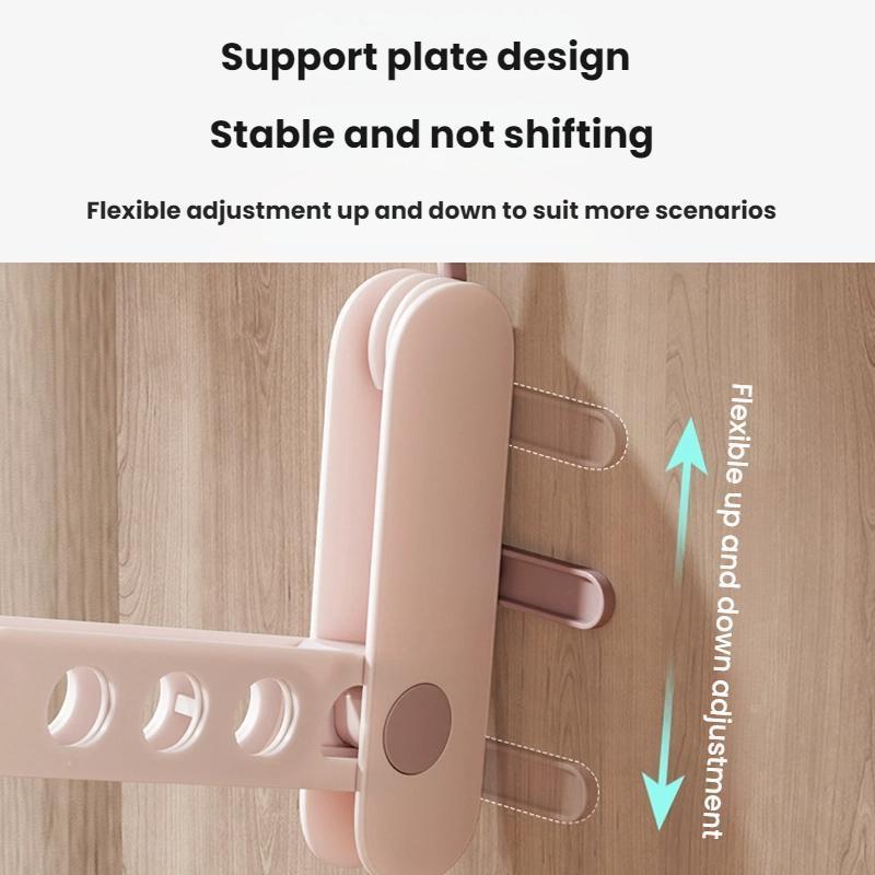 Portable Foldable Clothes Drying Rack With 7Hole Rotating Travel Hanger 3