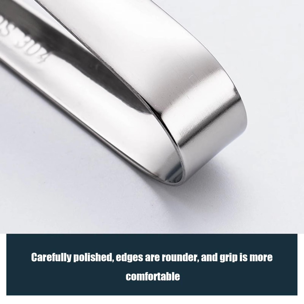 Premium Stainless Steel Ice Tongs Mini Sugar Cube Serving Clip for Tea, Coffee & Bar Use