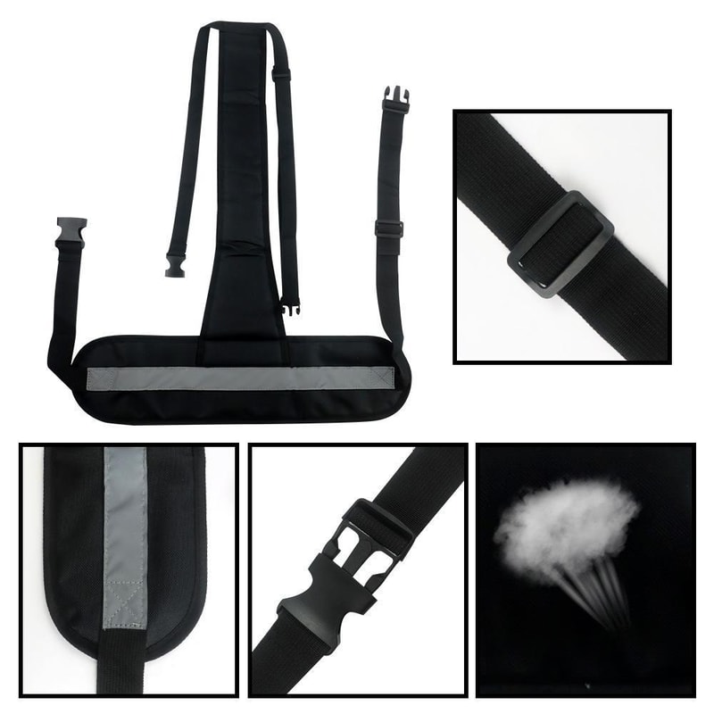 Breathable Wheelchair Safety Belt With Adjustable Buckles AntiSlip Support 3