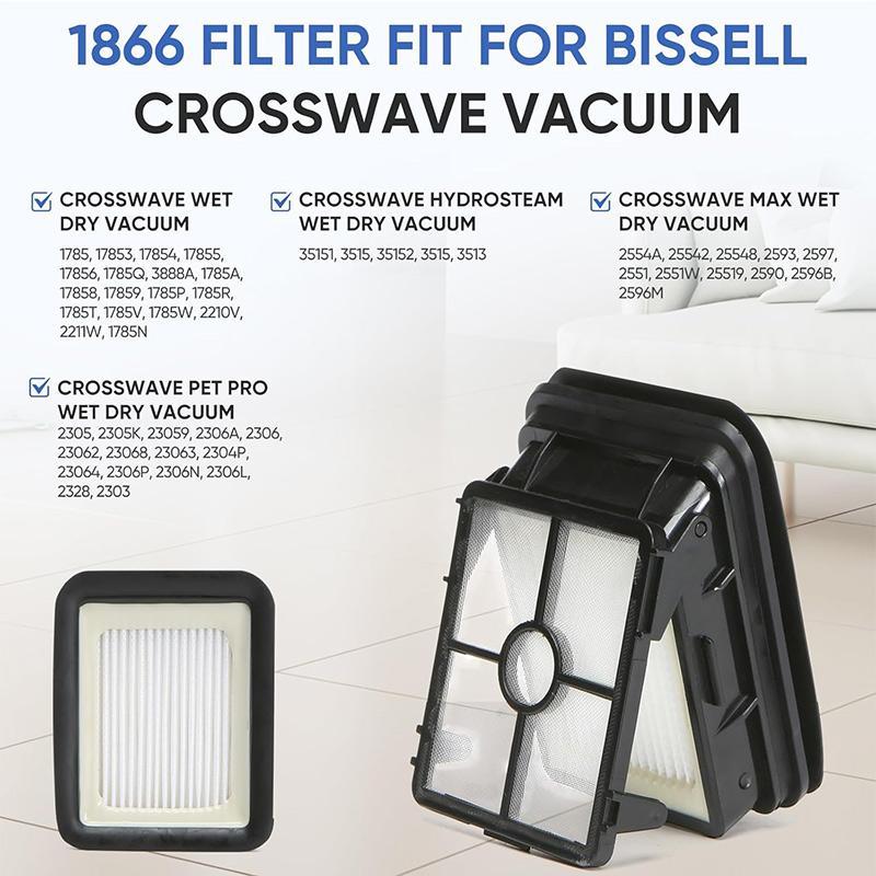 Premium Bissell Crosswave Replacement Filter For 1785A 2306A 3888A Wet Dry Vacuums 3