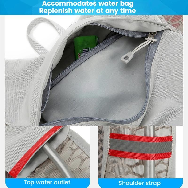 Lightweight Hydration Backpack For Cycling Running Hiking With Breathable Reflective Design 9
