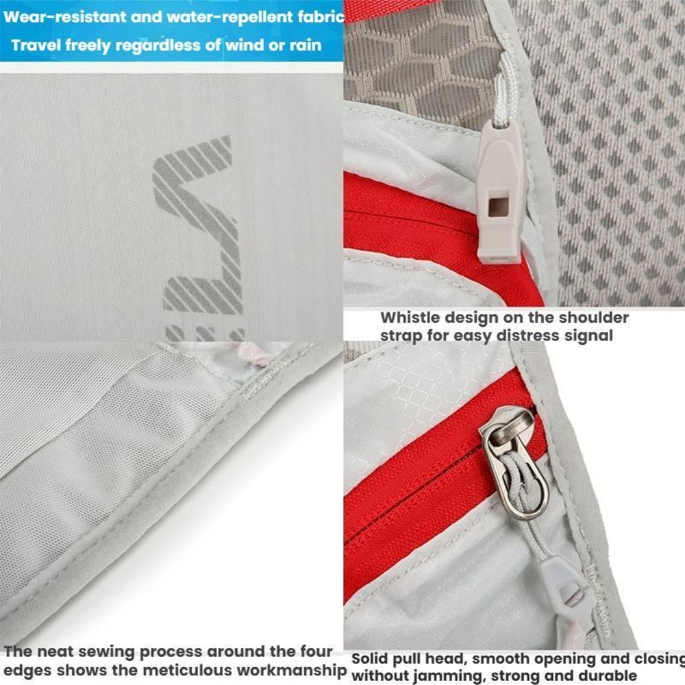 Lightweight Hydration Backpack For Cycling Running Hiking With Breathable Reflective Design 11