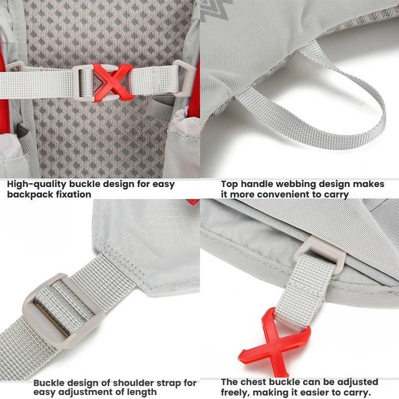 Lightweight Hydration Backpack For Cycling Running Hiking With Breathable Reflective Design 12
