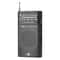 Portable AM FM Radio Pocket Receiver with Built-In Speaker and Headphone Jack