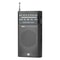 Portable AM FM Radio Pocket Receiver with Built-In Speaker and Headphone Jack