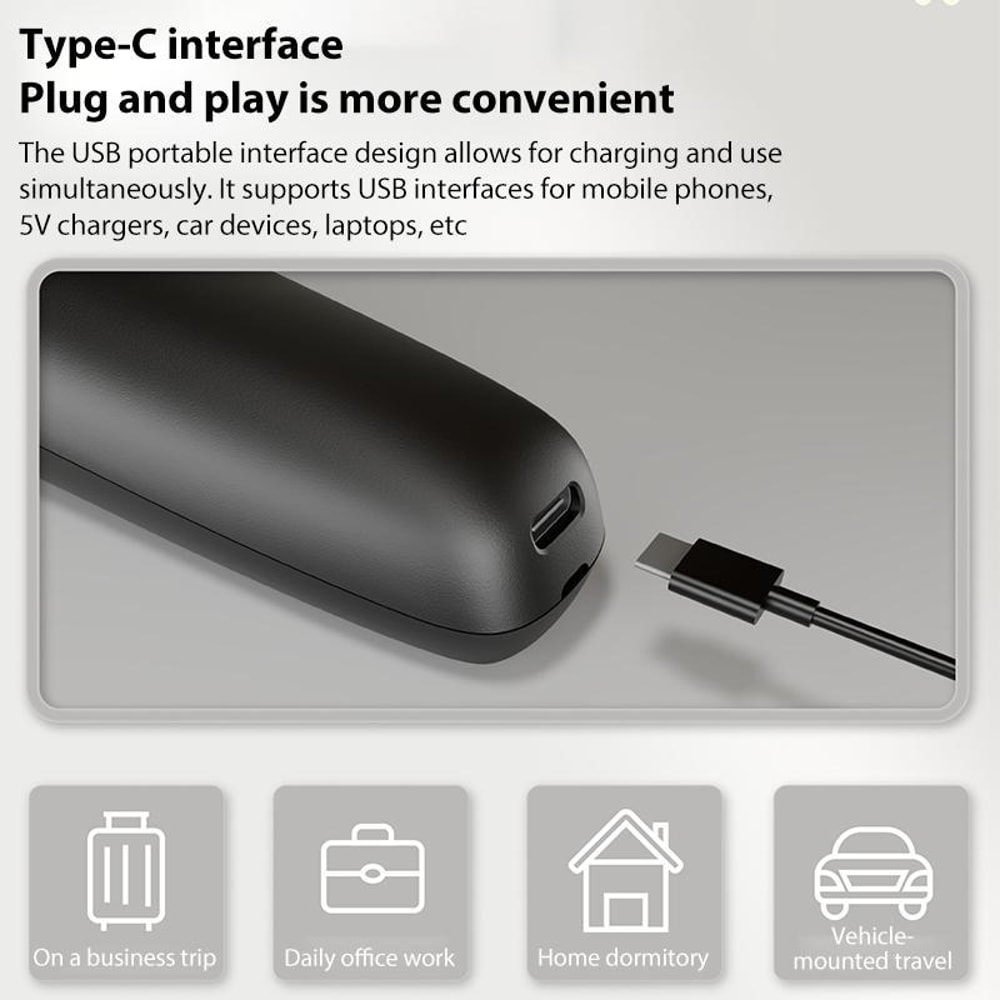 Electric Shaver For Men With LED Display IPX7 Waterproof USB Fast Charging 4