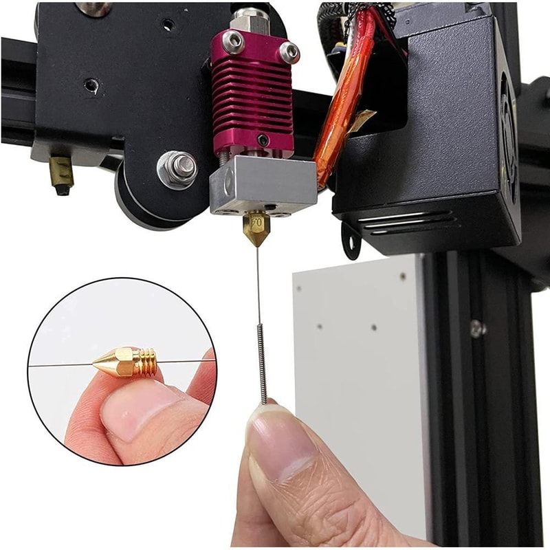 Precision 3D Printer Nozzle Cleaning Kit 10PCS Stainless Steel Nozzle Cleaning Needles Set 6