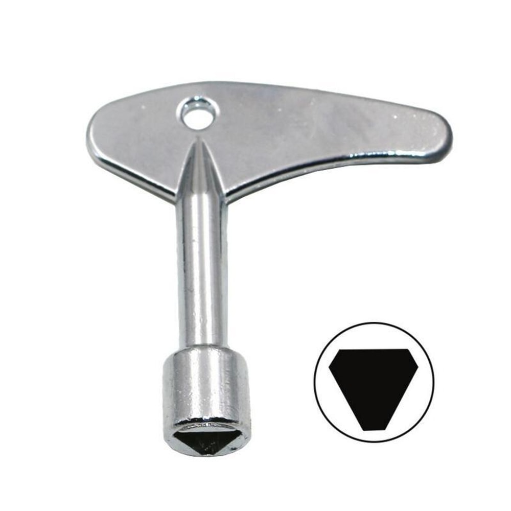 Triangle Valve Water Meter Key Wrench for Utility Box and Plumbing Maintenance