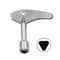 Triangle Valve Water Meter Key Wrench for Utility Box and Plumbing Maintenance