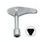Triangle Valve Water Meter Key Wrench for Utility Box and Plumbing Maintenance