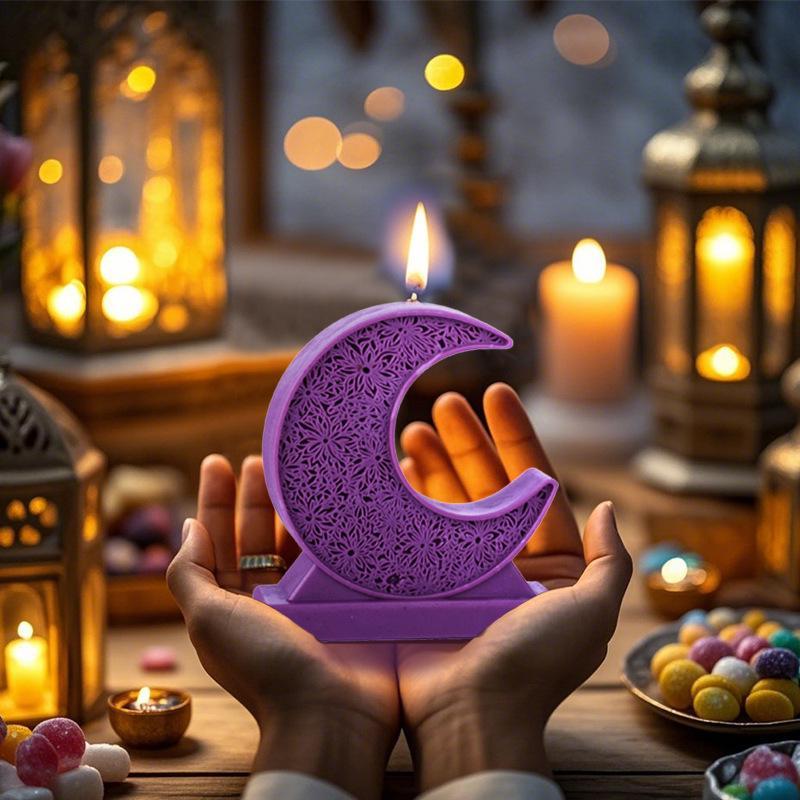 Moon Star Silicone Candle Mold For DIY Aromatherapy Candles Soap Plaster Crafts 1