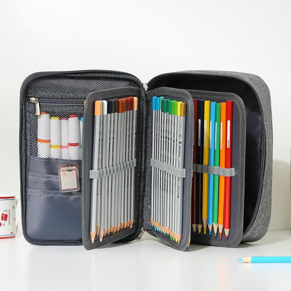 72 Slot Colored Pencil Case Portable Artist Pencil Organizer With Durable Oxford Storage 1