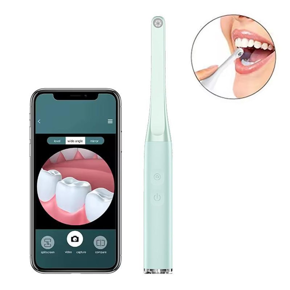 Smart WiFi Oral Camera HD 1080P Wireless Dental Endoscope for Real-Time Mouth Inspection