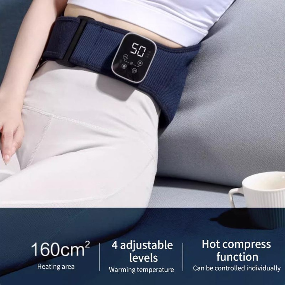 Wireless Period Pain Relief Belt with Heat & Waist Massage