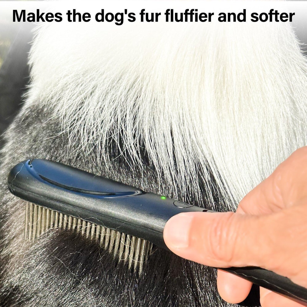 Electronic Pet Flea Comb For Dogs Cats Rechargeable Tick And Lice Removal Brush 1