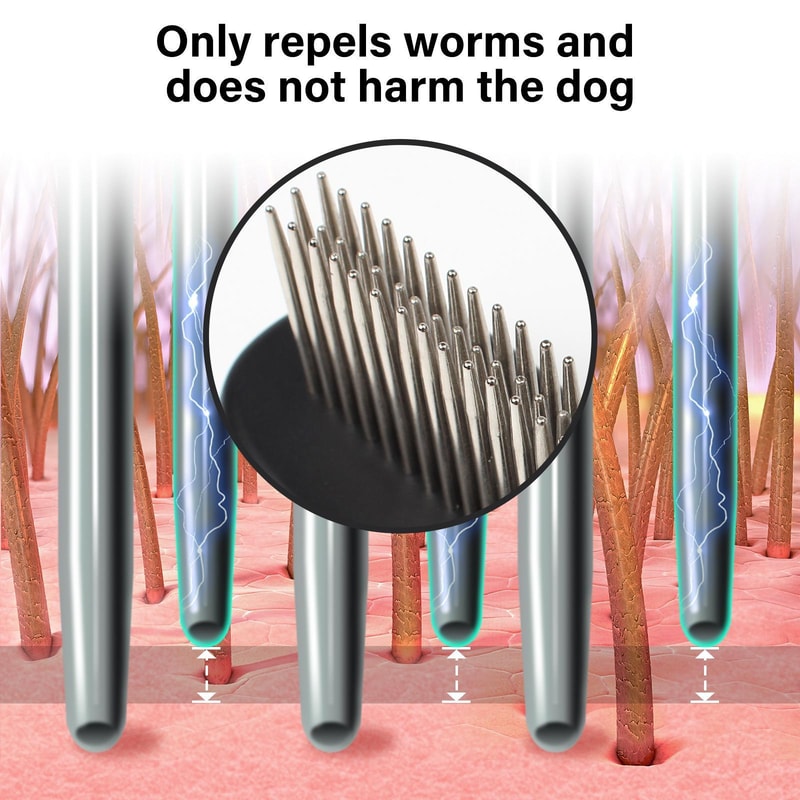 Electronic Pet Flea Comb For Dogs Cats Rechargeable Tick And Lice Removal Brush 3