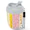 Portable Pill Organizer Cup with 7 Compartments Moisture Proof Medicine Storage Case