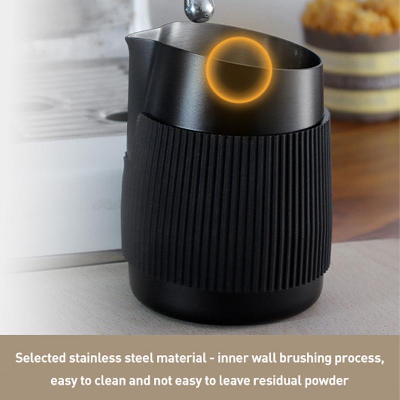 Barista Precision Milk Frothing Pitcher with Hawk Spout and Scale
