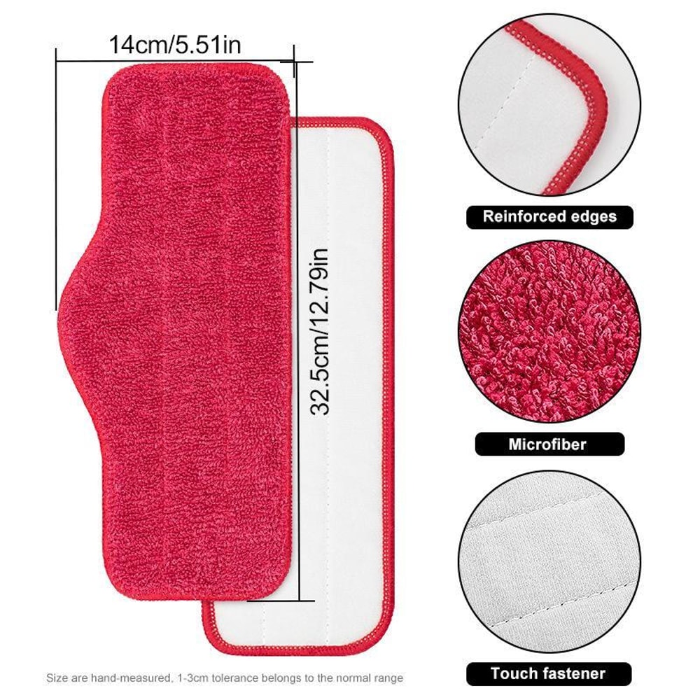 Steam Mop Replacement Pads Washable Microfiber Mop Pads 2 Pcs