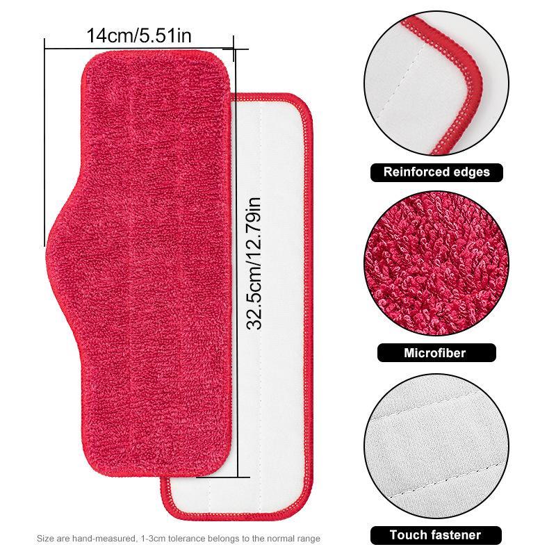 Steam Mop Replacement Pads Washable Microfiber Mop Pads 2 Pcs