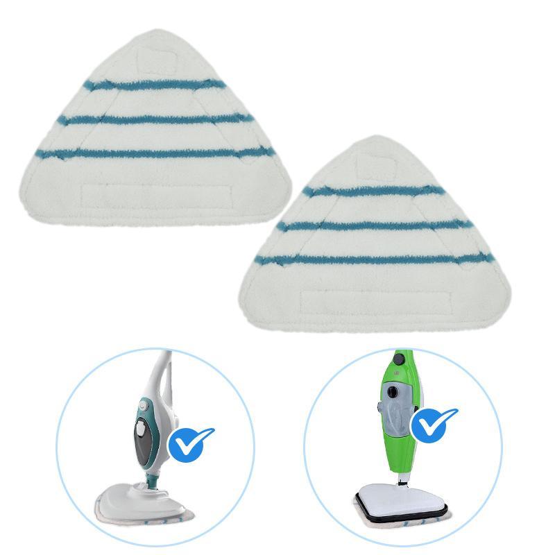 Microfiber Steam Mop Replacement Pads 2 Pack Washable Reusable Mop Head Cloths