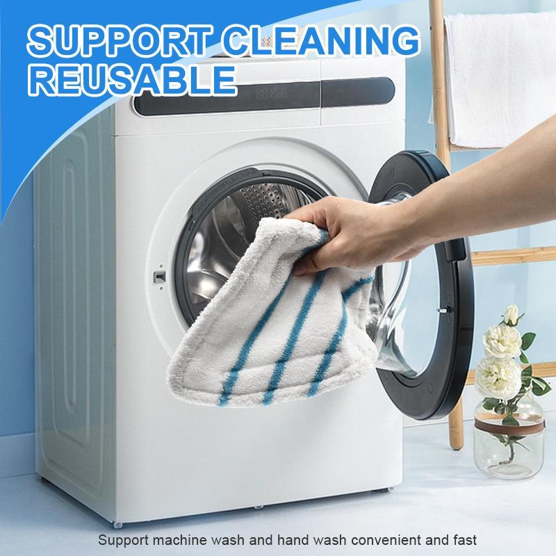 Microfiber Steam Mop Replacement Pads 2 Pack Washable Reusable Mop Head Cloths