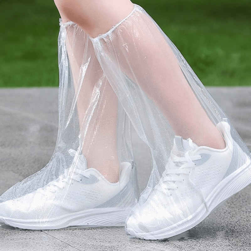 Disposable Waterproof Shoe Covers Set For Outdoor Rain Protection And Travel Use 8
