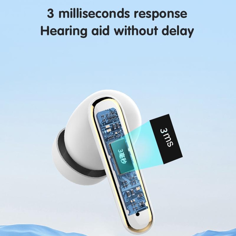 Smart Touch Hearing Aid Earbuds With Noise Reduction Charging Case 6