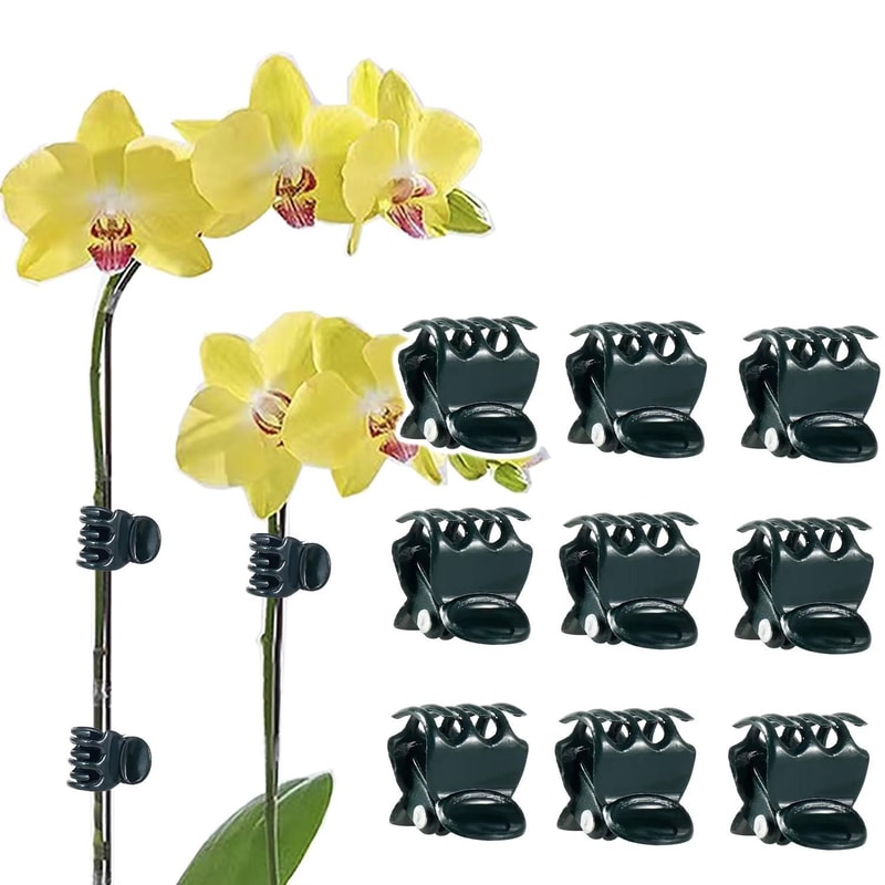 50PCS Plant Support Clips for Climbing Vines, Tomatoes & Garden Plant Training